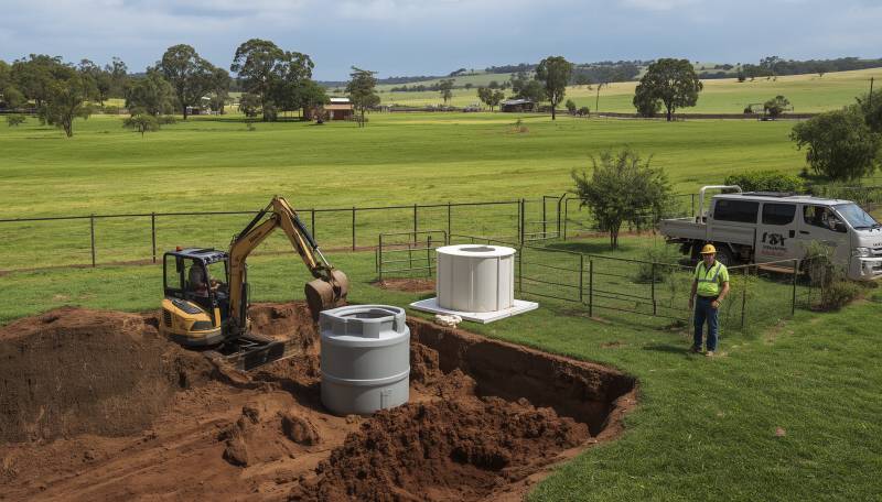 Septic tank installation in Gippsland